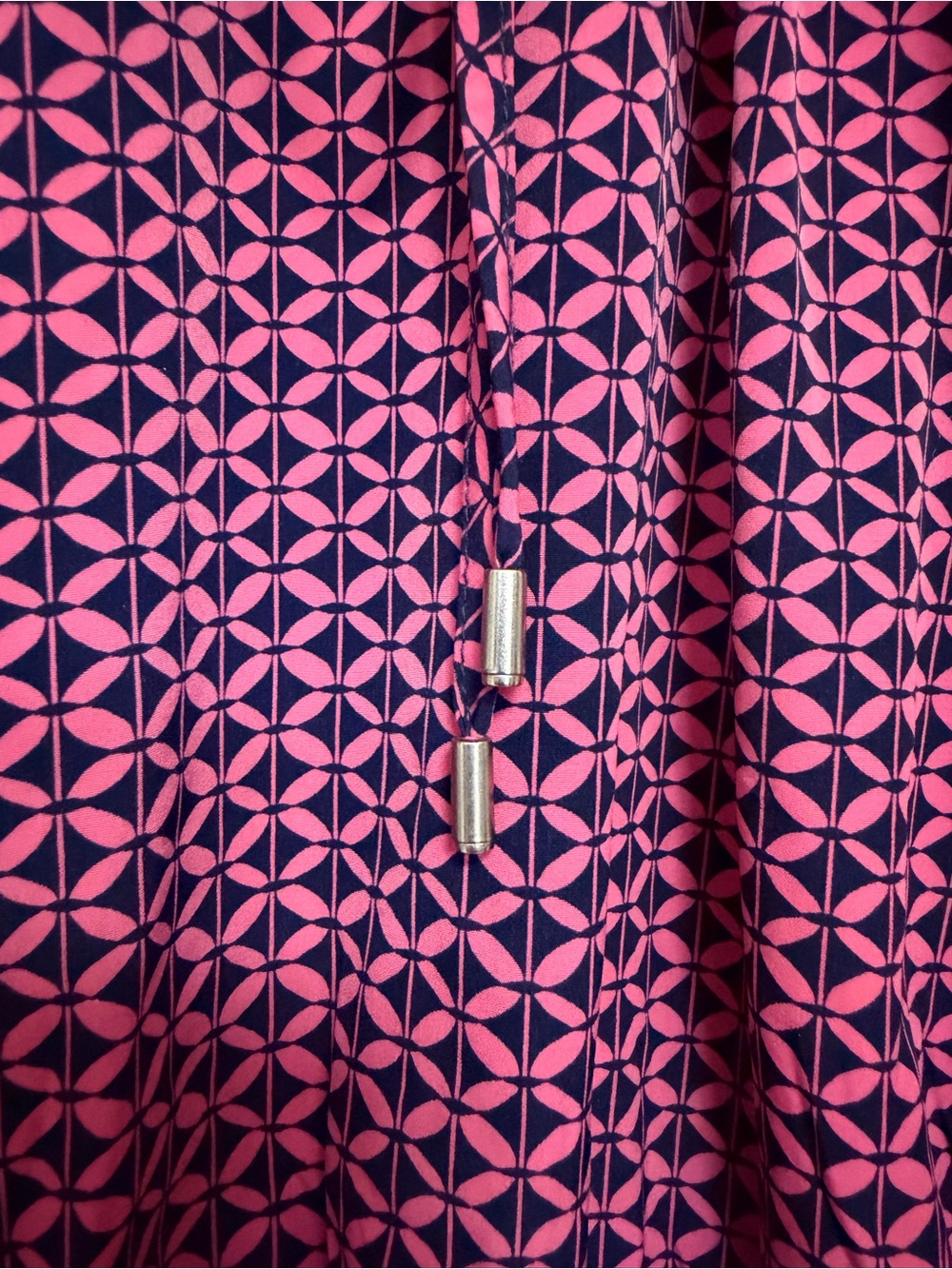 GAP sleeveless smock dress pink/navy pattern - size L - Picture 4 of 9